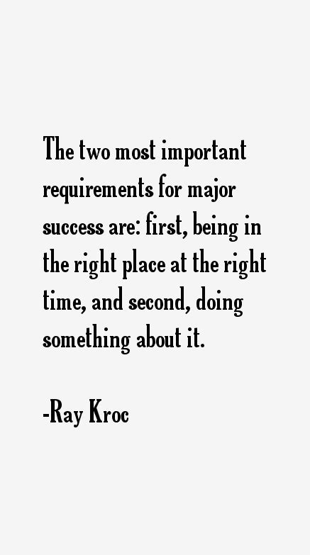 Ray Kroc Quotes & Sayings