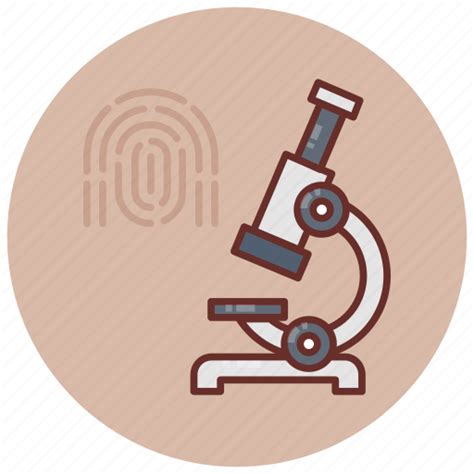 Forensic, lab, laboratory, microscope, crime, science, fingerprint icon ...