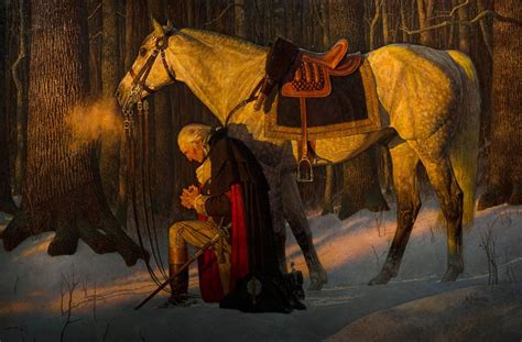 George Washington Praying Painting at PaintingValley.com | Explore ...