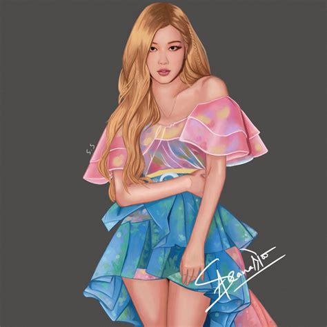 Blackpink Rose Fanart by saranashrestha on DeviantArt