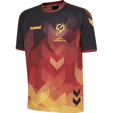 Hummel IHF Deutschland Trikot Handball WM 2019 schwarz/rot/gold - hummelonlineshop-muenchen.de