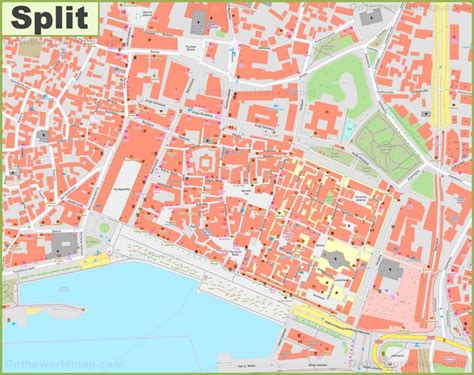 Split old town map - Ontheworldmap.com