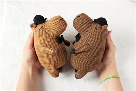 Capybara Crochet Pattern, Capybara Anigurumi Pdf, Plushi Animal Toy Crochet Pdf Pattern ...