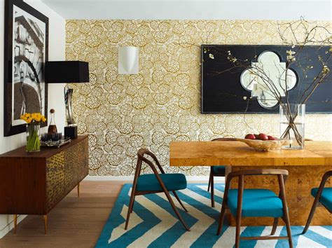 Modern Wall Paper Design Ideas for Modern Dining Room