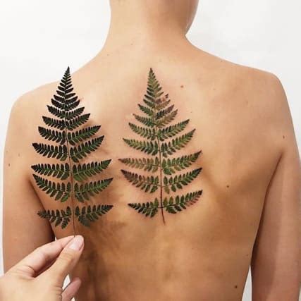 Pressed Flower, Fern and Leaf Tattoos - Tattoo Ideas, Artists and ...