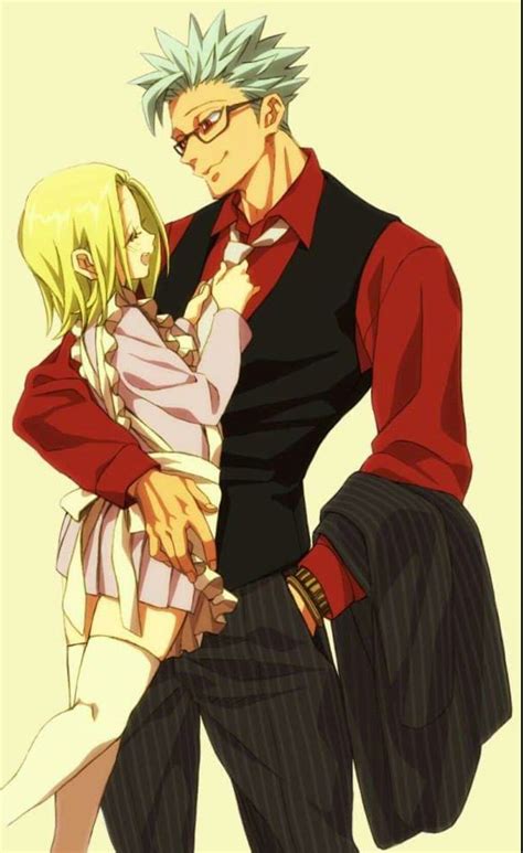 Ban X Elaine Anime Love Couple, I Love Anime, Cute Anime Couples, Seven ...