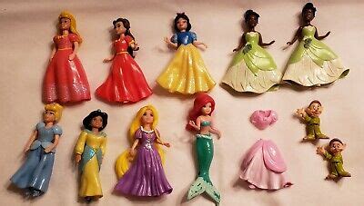 3 1/2" Disney Rubber Princess Lot of 13 FREE SAME DAY SHIPPING | eBay