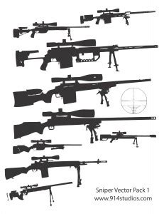Gun Vector Sniper Rifle Pack - PNG Logo Vector Brand Downloads (SVG, EPS)