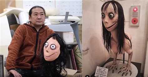 Momo sculpture destroyed by Japanese creator in 2018, but he kept 1 eye ...