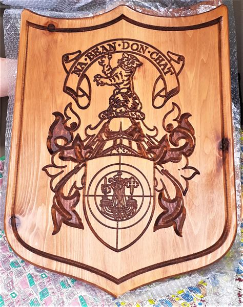 Clan Crest Large Custom Clan Crest Family Crest - Etsy