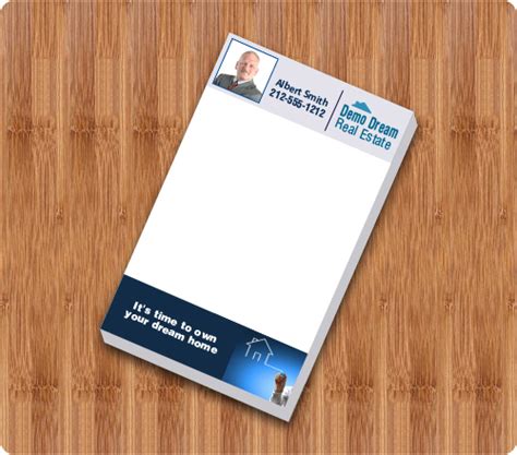 3x5.25 Customized Notepad Real Estate Full Color - Real estate notepads ...