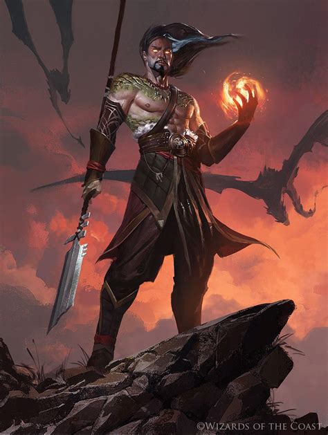 mystery-of-silence: “ Sarkhan, Fireblood - Magic the Gathering by Greg ...