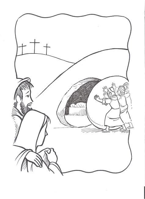 Jesus Tomb Coloring Page at GetColorings.com | Free printable colorings pages to print and color