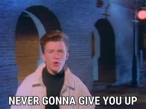 Never Gonna Give You Up lyrics Rick Astley song in images