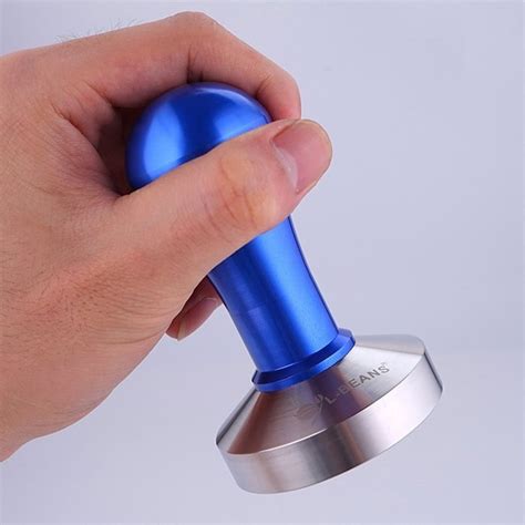Kteam Commercial Stainless Steel Coffee Tamper 58mm Base Blue N17 free image download