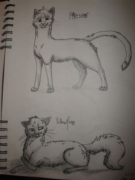 Firestar and Yellowfang by horseydino on DeviantArt