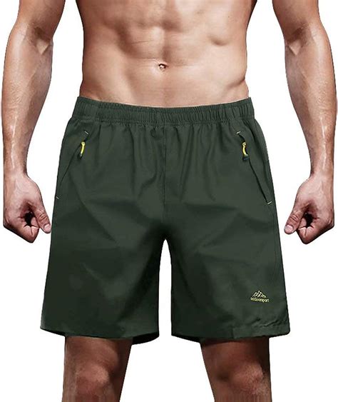 CAMEL CROWN Mens Sports Shorts Running Shorts with Pockets Lightweight ...