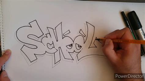 How to Draw Graffiti Lettering - YouTube