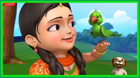 #Infobells | பச்சைக் கிளி | Tamil Rhymes for Children | Infobells - YouTube