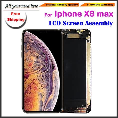 6.5'inch LCD Display Touch Screen For iphone XS max Digitizer Assembly Replacement phone screen ...