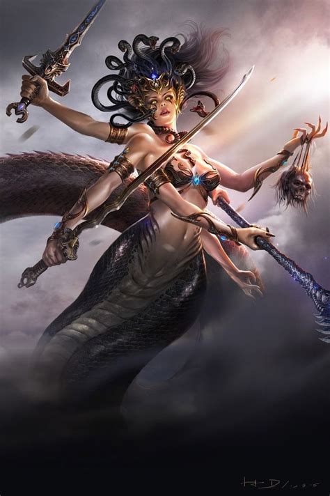 Αποτέλεσμα εικόνας για medusa warrior | Medusa art, Fantasy monster, Character art