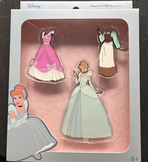 Cinderella Paper Doll Magnetic Disney Pin Set by Loungefly - Disney ...