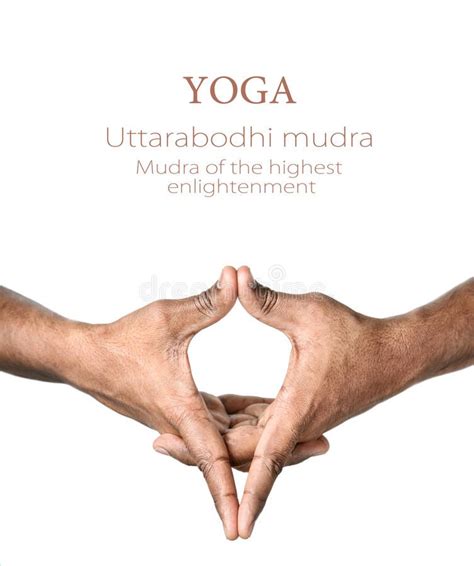 Yoga Uttarabodhi mudra. Hands in Uttarabodhi mudra by Indian man ...