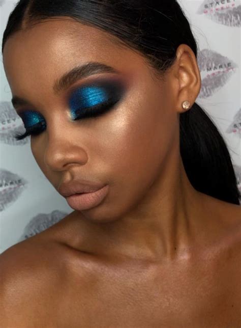 Blue Eyeshadow | Woc makeup, Eye makeup, Eye makeup tutorial