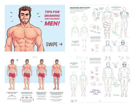 How to Draw Buff Guys - Step by Step Tutorial