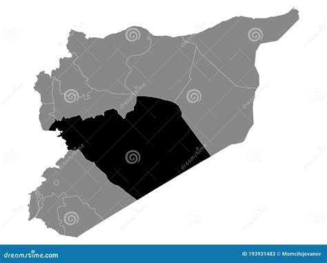 Location Map of Homs Governorate Stock Vector - Illustration of ...