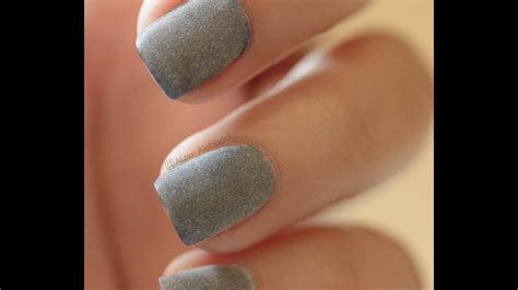 Matte nail polish using powder .. - YouTube