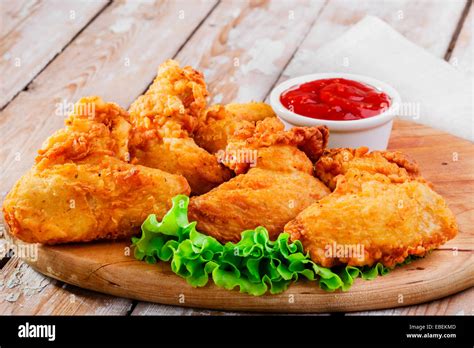 fried chicken wings in batter Stock Photo - Alamy