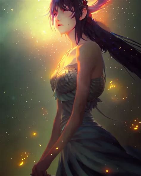 goddess of the night surrounded by fireflies, final | Stable Diffusion | OpenArt