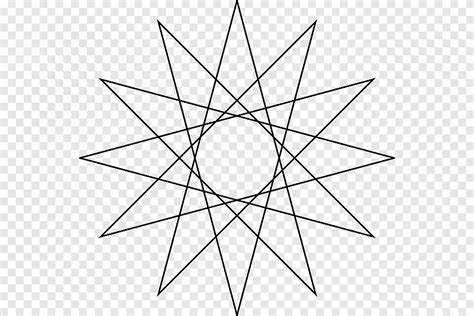 Star polygon Geometry, polygonal, angle, white png | PNGEgg