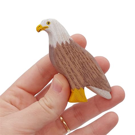 Bald Eagle Wooden Figure - Good Shepherd Toys