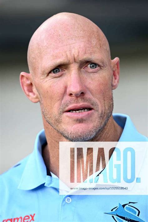 NRL EELS SHARKS, Sharks coach Craig Fitzgibbon watches on during the warm up ahead of the NRL Round