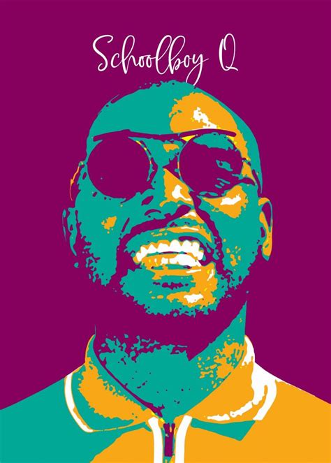 'Schoolboy Q Pop Art' Poster by taurungka Graphic Design | Displate | Posters art prints, Pop ...