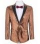 Shiny Sequins Suit Jacket Blazer One Button Tuxedo For Party-Wedding-Banquet-Prom-Nightclub ...