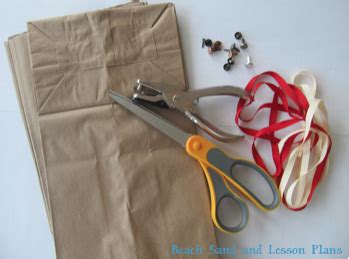 DIY Paper Bag Scrapbook - Beach Sand