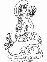 Desenhos Pequena sereia Para Colorir  Mermaid coloring Pages Fantasy sketch template