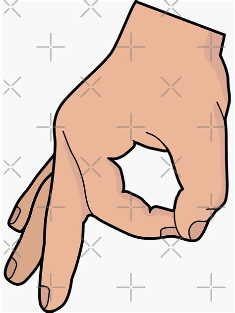 "The circle hand game" Sticker by kcgfx | Redbubble