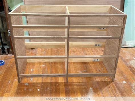 DIY Chest Of Drawers - Part 1 (Walnut Storage Cabinet For Our Bathroom) - Addicted 2 Decorating®