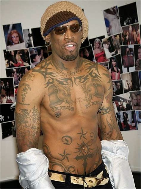 Dear goodness! See the tattoo Dennis Rodman has on his back - MediaAfricana