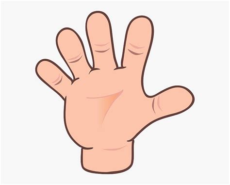 High Five Hand Clipart Orange