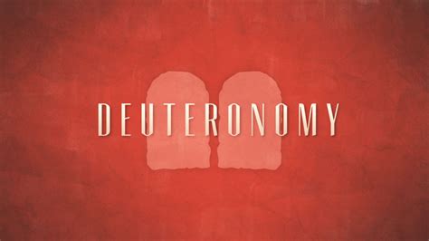 Introduction to Deuteronomy – Out of Egypt