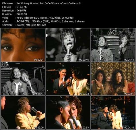 Whitney Houston And CeCe Winans «Count On Me» VOB File