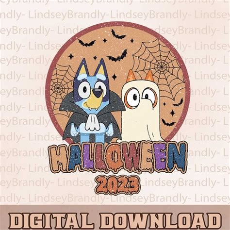 Bluey Halloween 2023 Png, Bluey And Bingo Halloween Png, Blu - Inspire Uplift