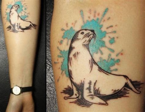 The 10+ Cutest Sea Lion Tattoo Designs | PetPress | Seal tattoo, Lion ...