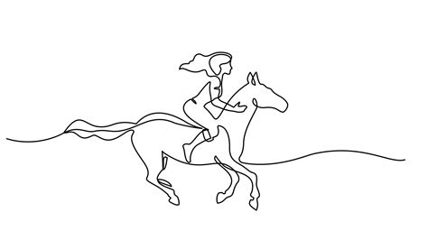 woman riding a horse | Pre-Designed Illustrator Graphics ~ Creative Market