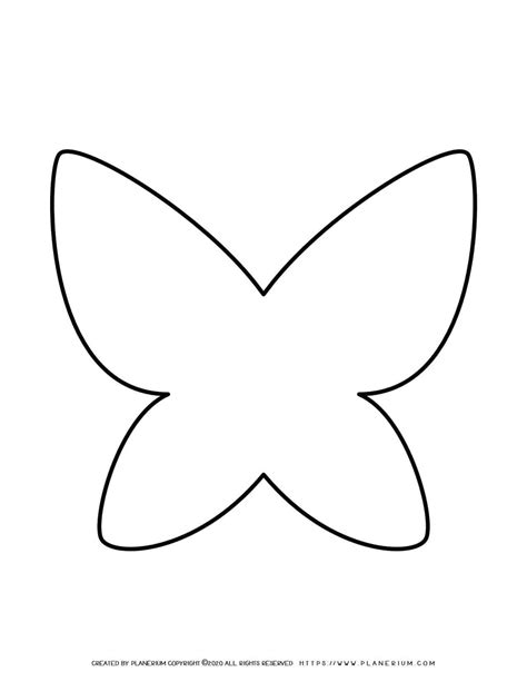 Butterfly Outline Template